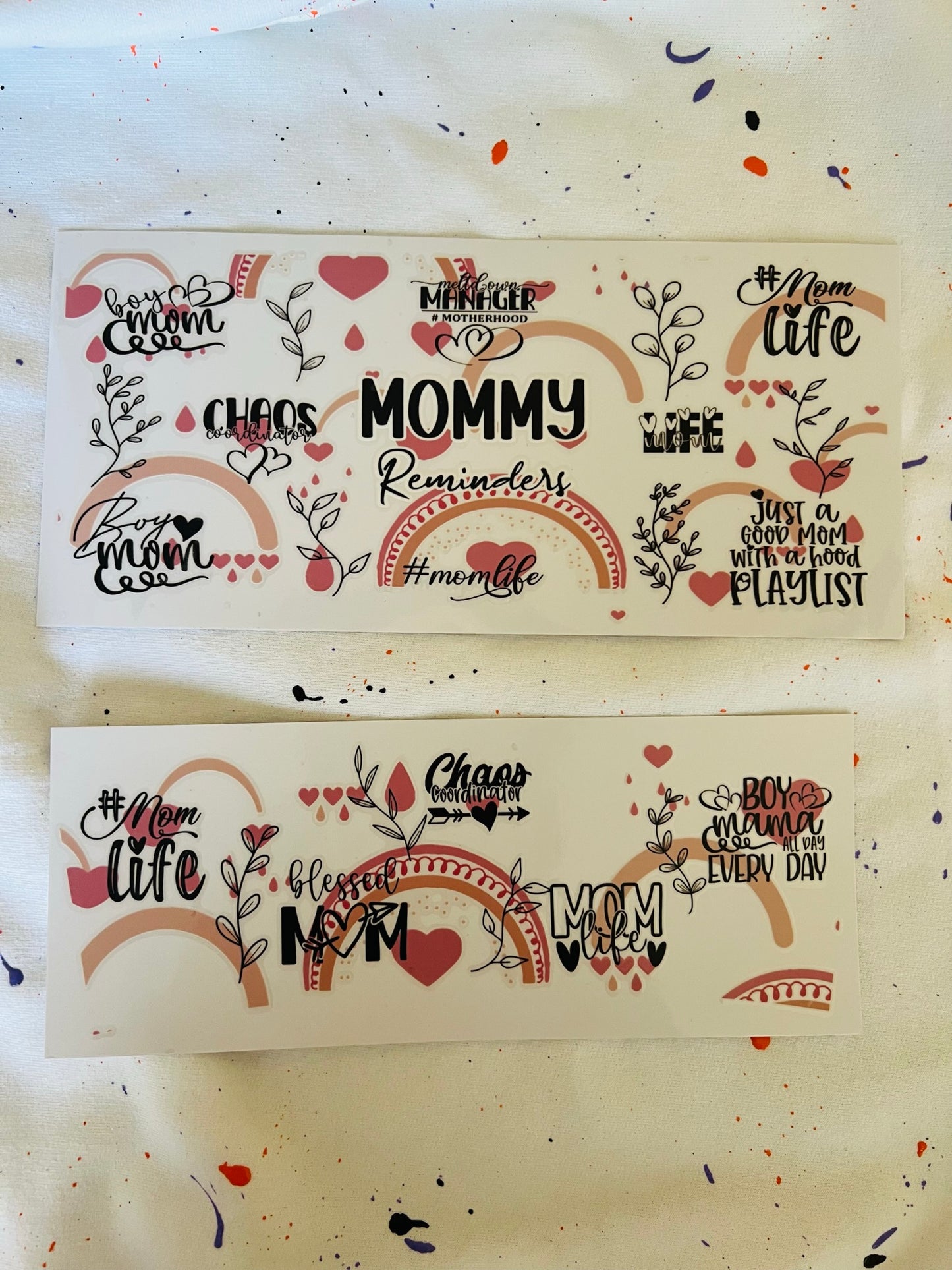 Mommy Reminders -40oz tumbler wrap