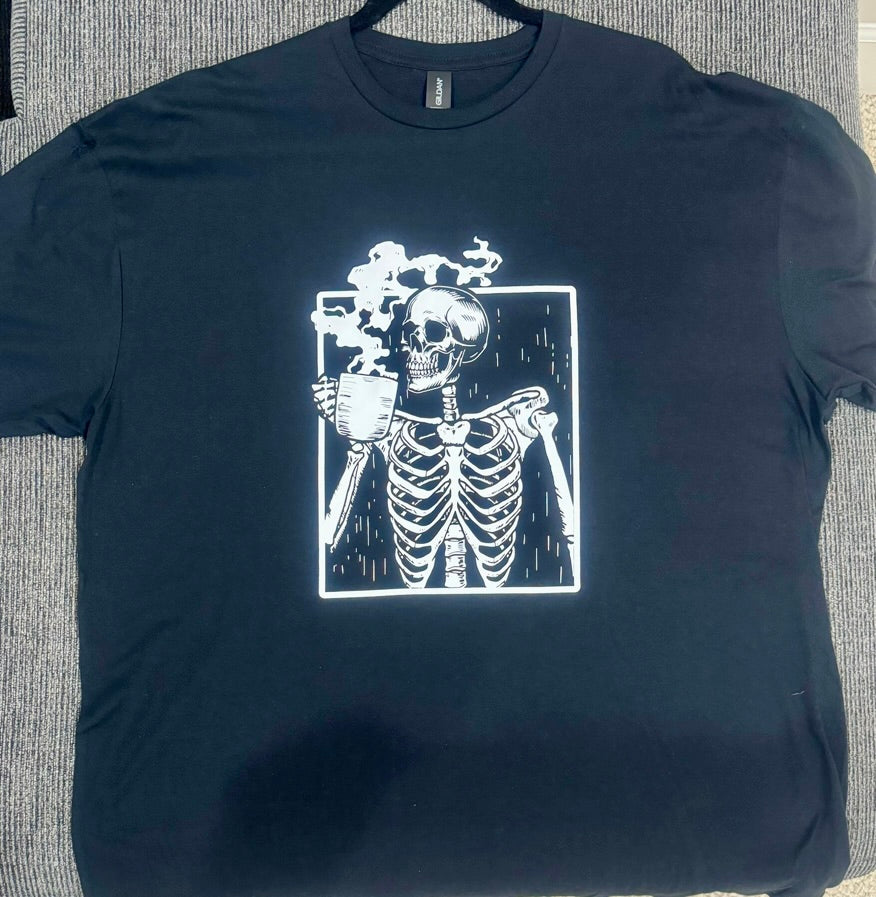 Skeleton Coffee Drinking READY TO WEAR