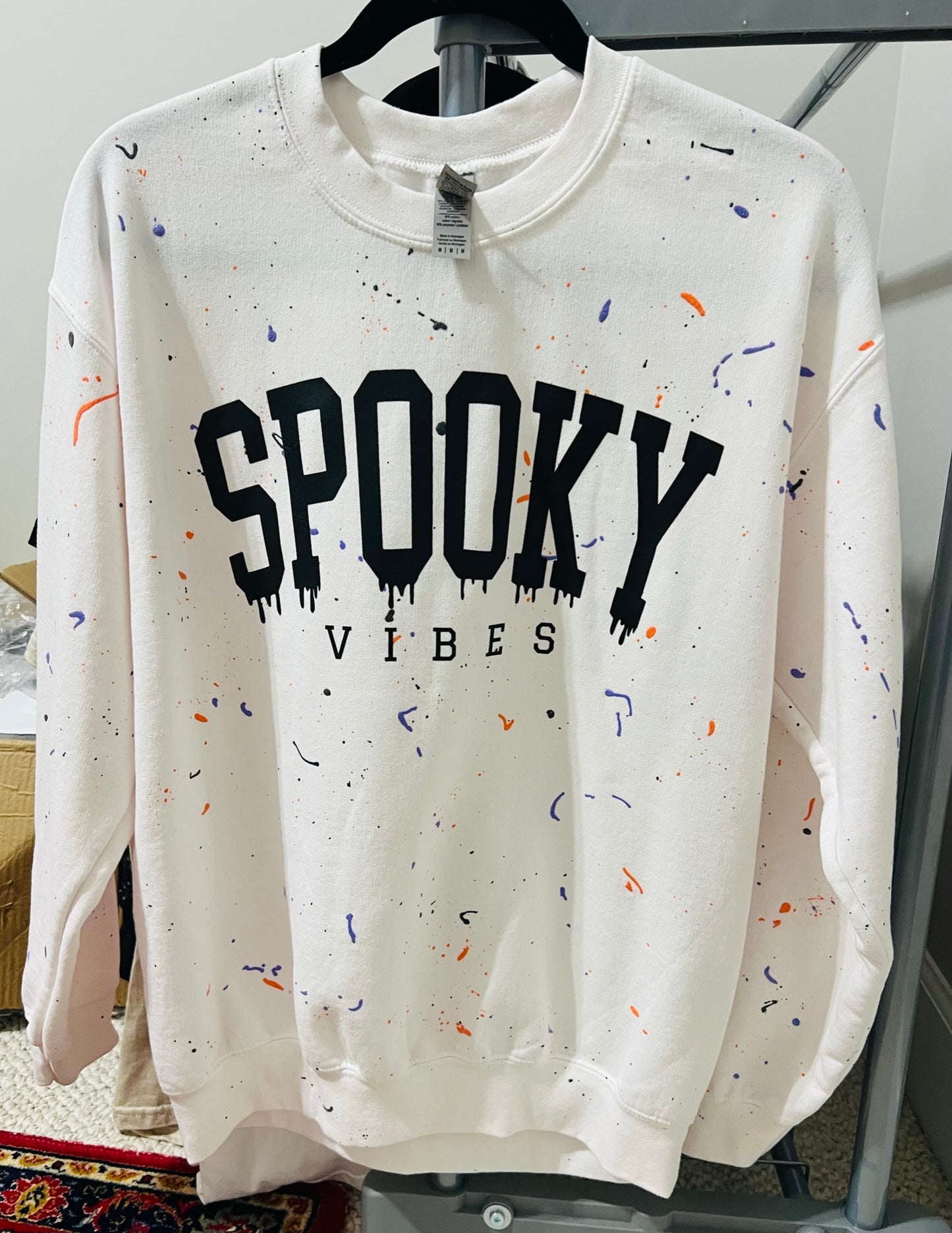 Halloween Tie-Dye Spooky Spark Sweater