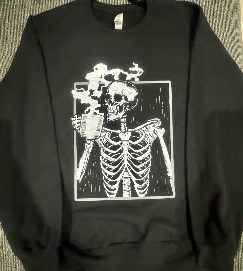 Skeleton Coffee Drinking READY TO WEAR