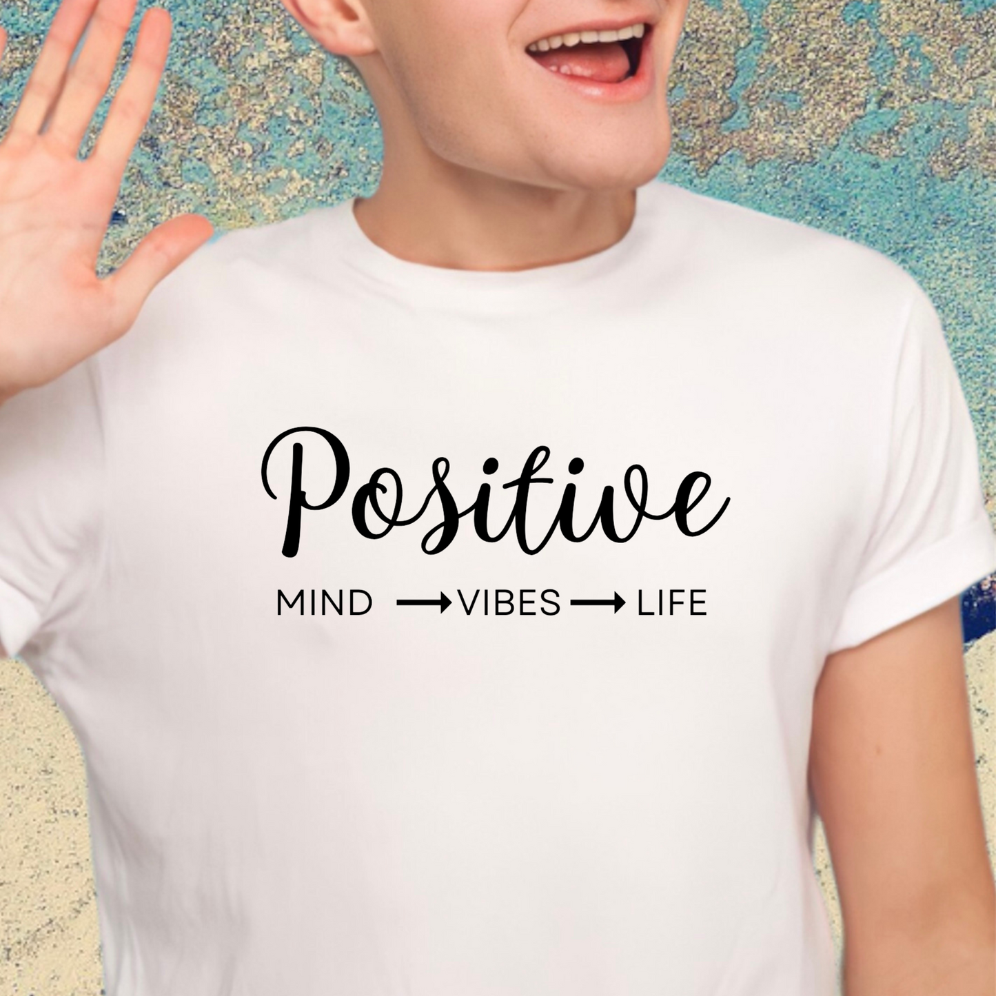 Positive Mind Vibes Life SINGLE COLOR Transfer