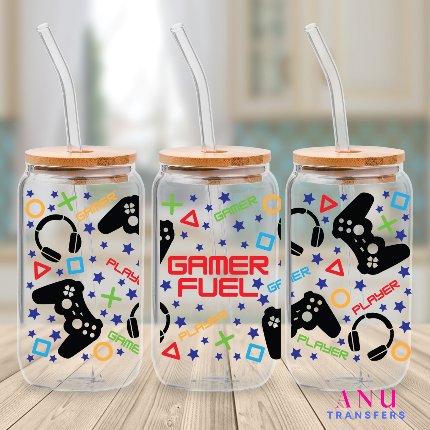 Gamer Fuel 16oz libbey cup wrap