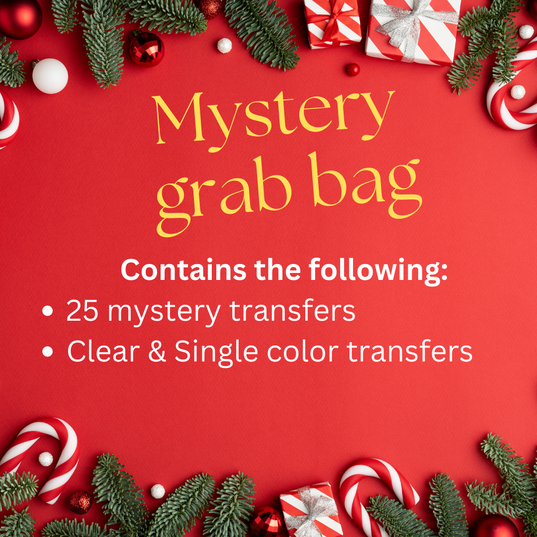 Mystery grab bag (Clear film&Single Color 1 transfers)